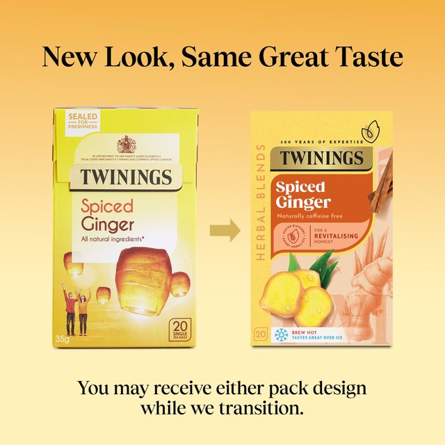 Twinings Spiced Ginger Tea 20 per pack GOODS M&S