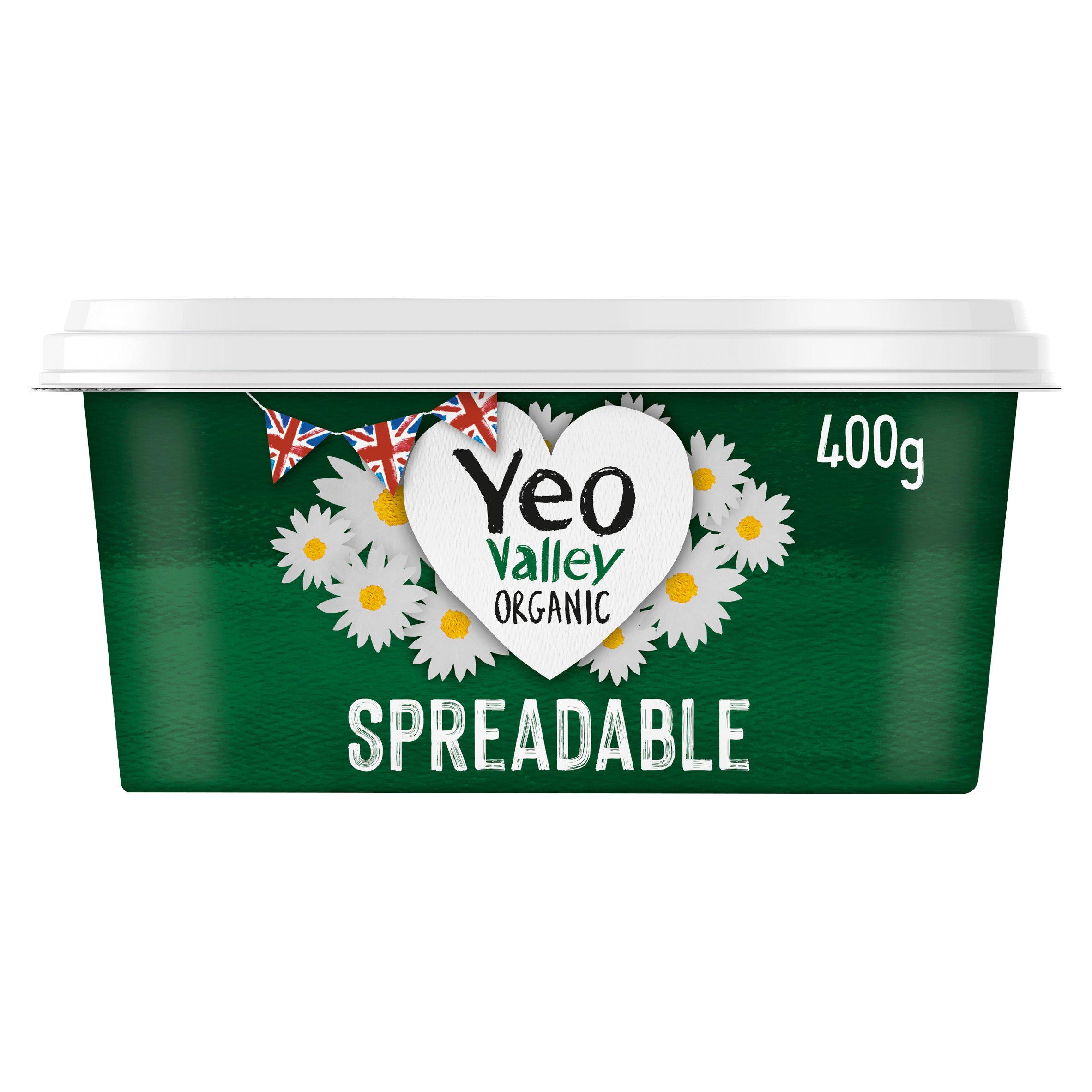 Yeo Valley Organic Spreadable Blend of Butter & Rapeseed Oil 400g GOODS Sainsburys