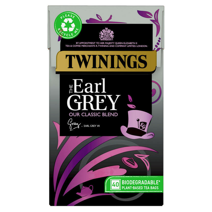 Twinings The Earl Grey 40 Plant-Based Tea Bags GOODS ASDA