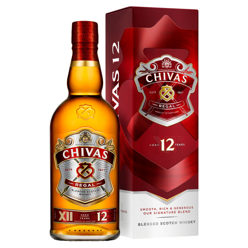 Chivas Regal 12 Year Old Blended Scotch Whisky - McGrocer