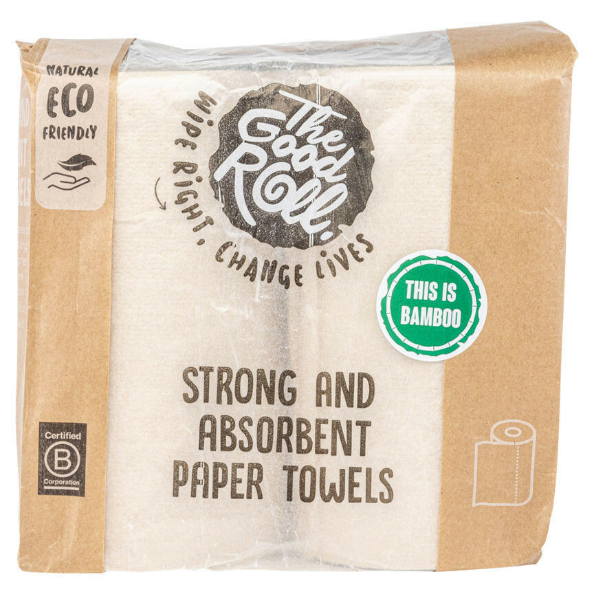 The Good Roll Strong and Absorbent Paper Towels 2 Rolls GOODS ASDA