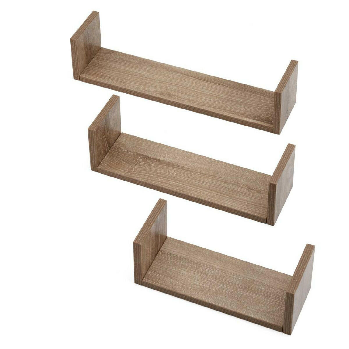 Tutti Bambini Modena Set of Three U-Shaped Wall Shelves - Oak GOODS Boots