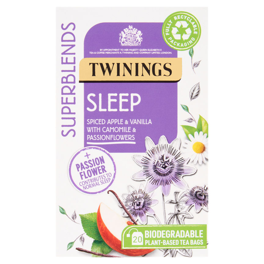 Twinings Superblends Sleep with Spiced Apple and Camomile, 20 Tea Bags GOODS ASDA