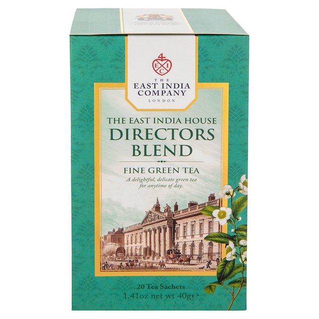 The East India Company Directors Green Tea Blend Sachets 20 per pack GOODS M&S