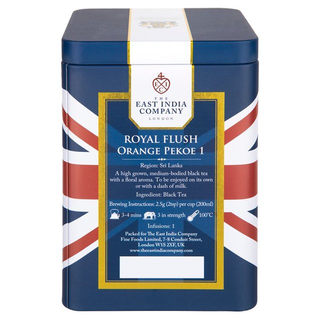 The East India Company Royal Flush Black Loose Leaf Tea Caddy 100g GOODS M&S