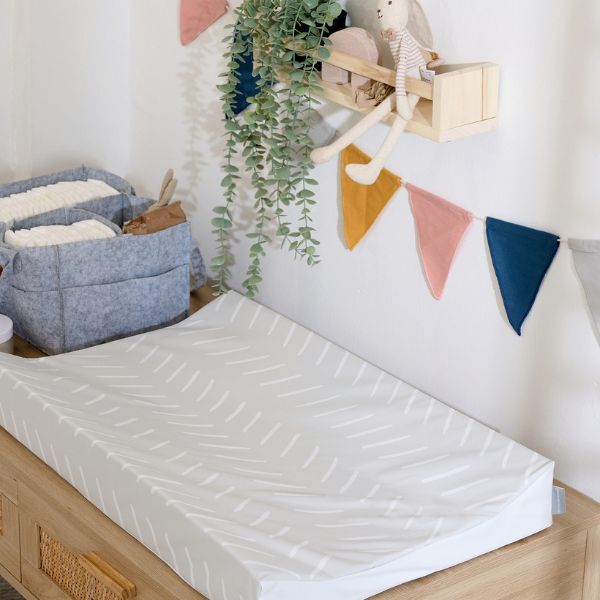 The Tiny Bed Co. Anti-Roll Changing Mat - Castaway (Grey) GOODS Superdrug