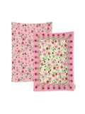 Lot de 4 serviettes Cath Kidston Strawberry Tea 100 % coton