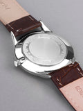 Montre analogique Accurist Classic pour homme avec bracelet en cuir marron
