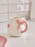 Pink Heart Bow Mug
