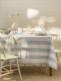 Nappe Sophie Allport en lin bleu pâle à rayures Witham