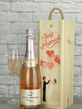 Coffret de vin rosé pétillant « Just Married » de Le Bon Vin