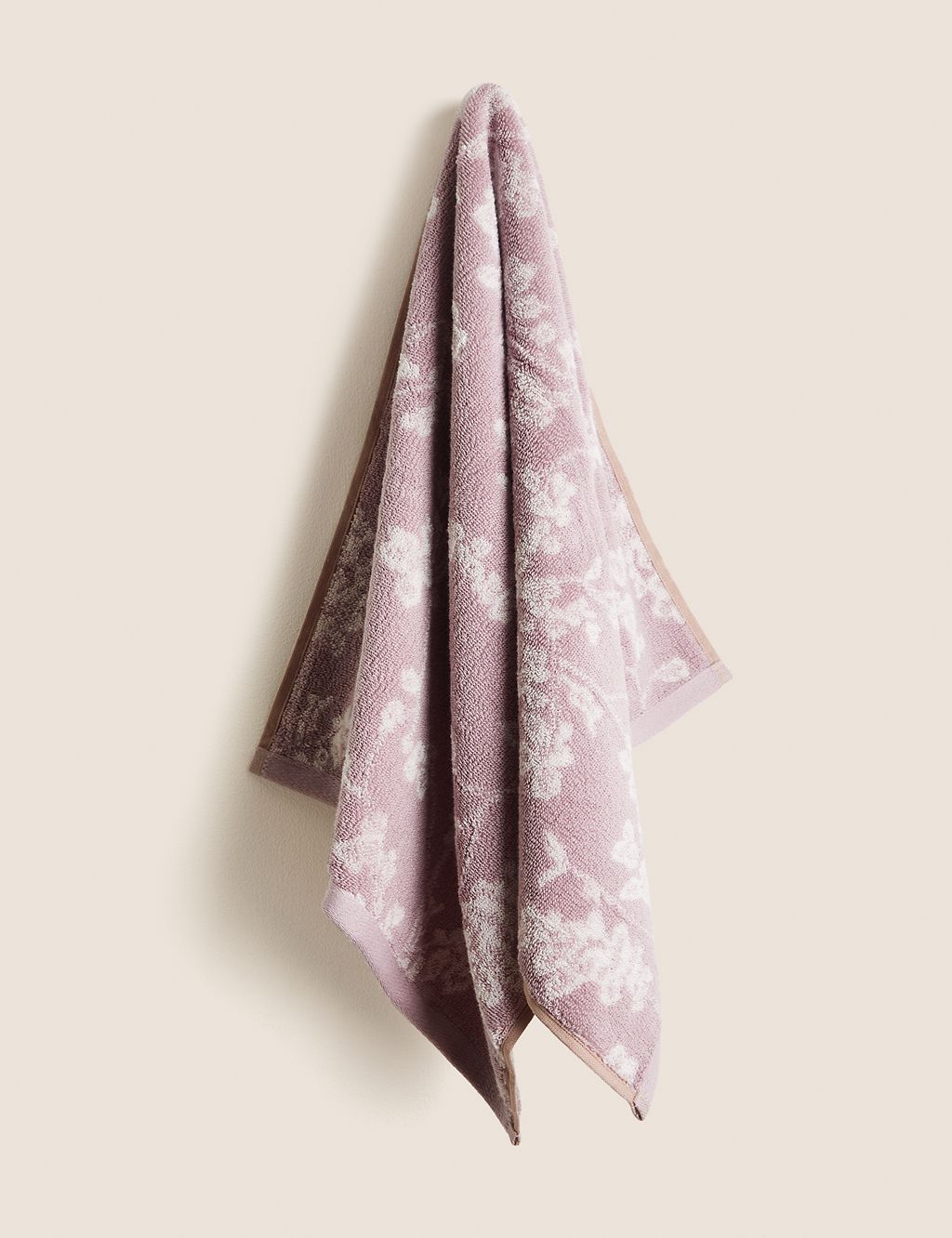 Super Soft Pure Cotton Floral Jacquard Towel GOODS M&S