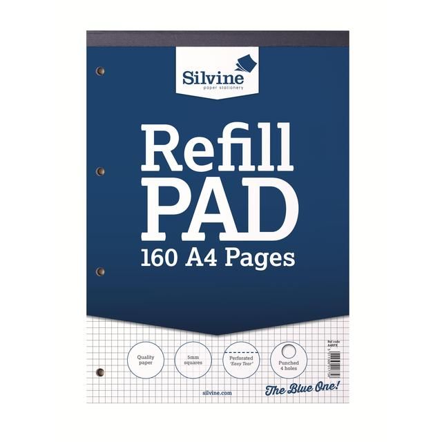 A4 5mm Square Graph Refill Pad - McGrocer
