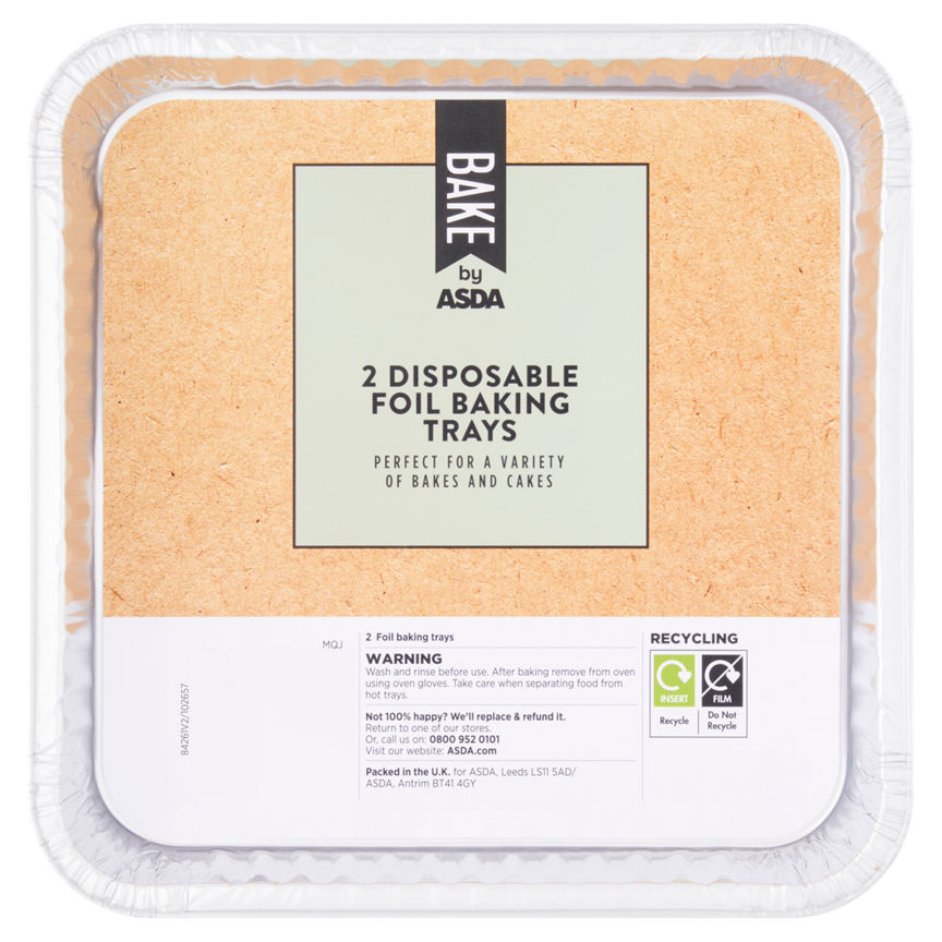 BAKE by ASDA Disposable Foil Baking Trays - McGrocer