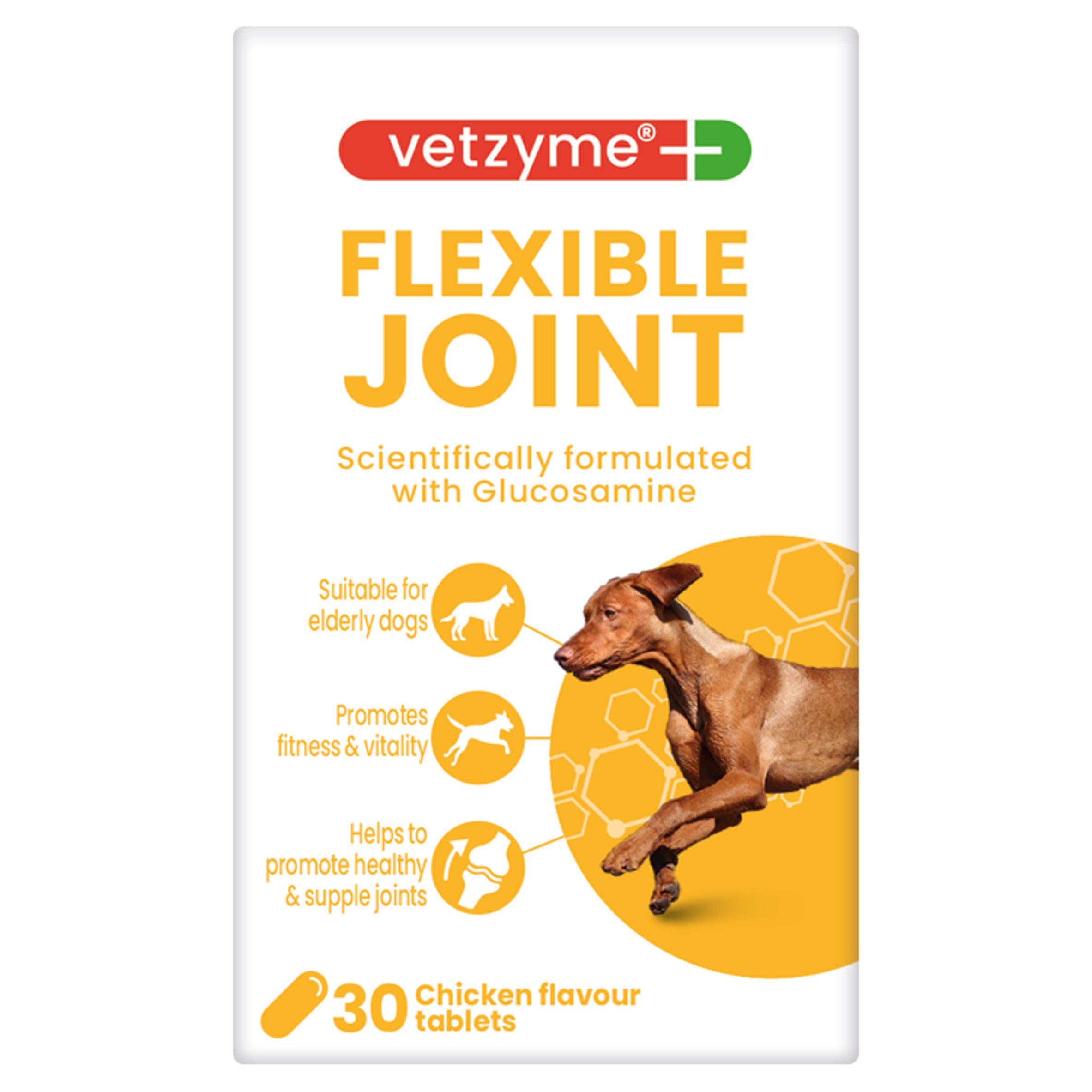 Vetzyme Flexible Joint 30 Chicken Flavour Tablets GOODS Sainsburys