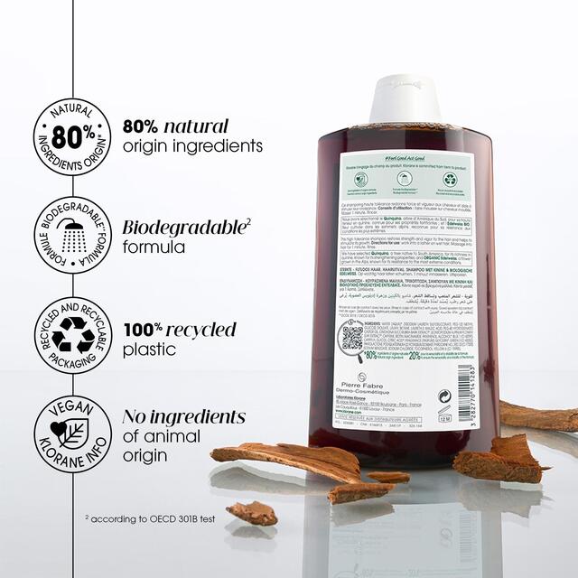 Klorane Shampoo with Quinine and Organic Edelweiss for Thinning Hair 200ml - McGrocer