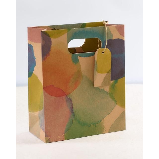 Abstract Watercolour Medium Gift Bag - McGrocer