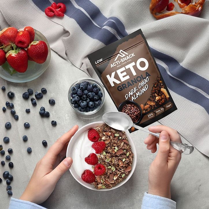 Acti-Snack Keto Granola Dark Chocolate Almond 300g - McGrocer