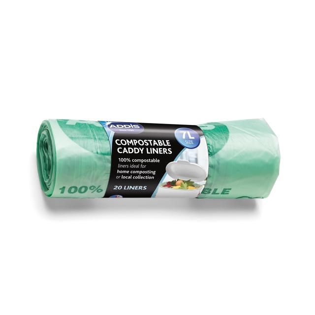 Addis 7 Litre 100% Biodegradable Compost Food Caddy Liners 20 per pack - McGrocer