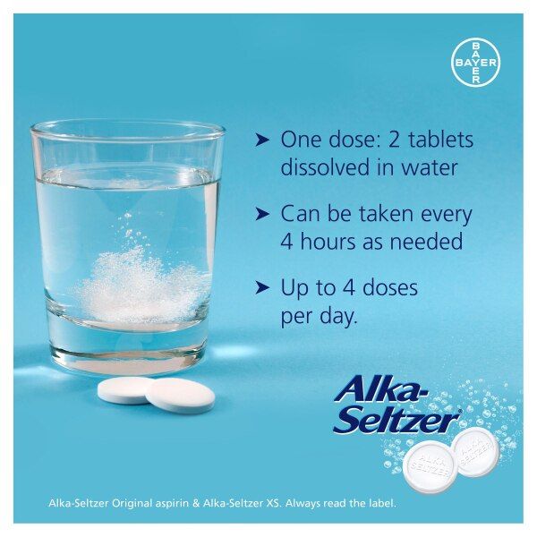 Alka Seltzer Antacid XS Effervescent Pain Relief 20 Tablets - McGrocer