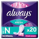 Always Dailies Singles Normal To Go Scented Panty Liners 20 per pack - McGrocer