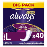 Always Daily Extra Protect Long Odour Lock Liners 40 liners - McGrocer