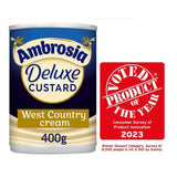 Ambrosia Deluxe West Country Cream Custard Can 400g - McGrocer