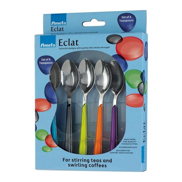 Amefa Eclat Multi-Colour Teaspoons 6 per pack - McGrocer
