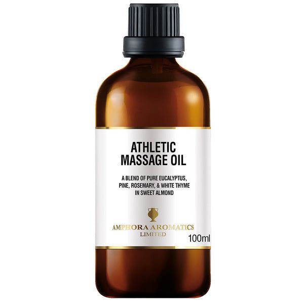 Amphora Aromatics Athletic Massage Oil 100ml - Glass - McGrocer