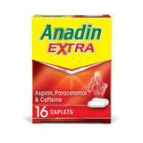 Anadin Extra Aspirin & Paracetamol Fast Acting Pain Killer Caplets 16 per pack - McGrocer