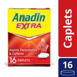 Anadin Extra Aspirin & Paracetamol Fast Acting Pain Killer Caplets 16 per pack - McGrocer