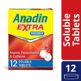 Anadin Extra Aspirin & Paracetamol Pain Relief Soluble Tablets 12 per pack - McGrocer