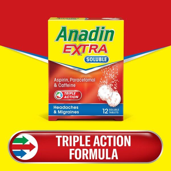 Anadin Extra Soluble Aspirin 12 Tablets - McGrocer