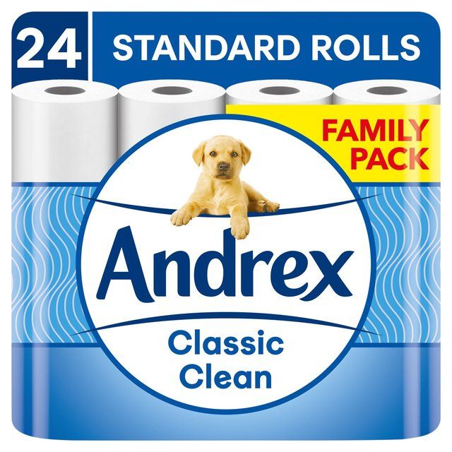 Andrex Classic Clean 24 Rolls 24 per pack - McGrocer