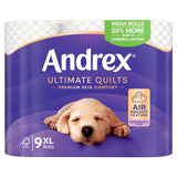 Andrex Supreme Quilts Toilet Roll Mega Rolls 9 per pack - McGrocer