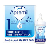 Aptamil 1 First Infant Milk Starter Pack from Birth 6 x 70ml (420ml) - McGrocer