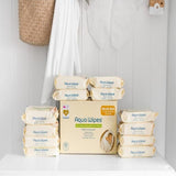 Aqua Wipes 100% Biodegradable Baby Wipes Jumbo Pack 12 x 64 per pack - McGrocer