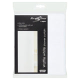 Aqualona Waffle White Shower Curtain - McGrocer