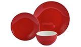 Argos Home 12 Piece Stoneware Dinner Set - Red - McGrocer