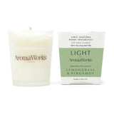 AromaWorks London Light Range - Lemongrass & Bergamot 10cl Candle - McGrocer