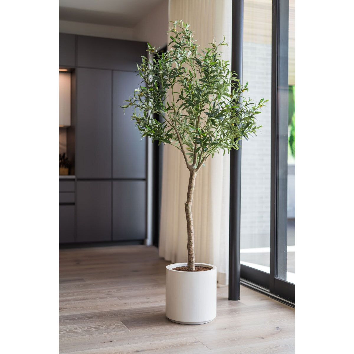 Artificial 6.5ft Olive Tree in Planter - McGrocer