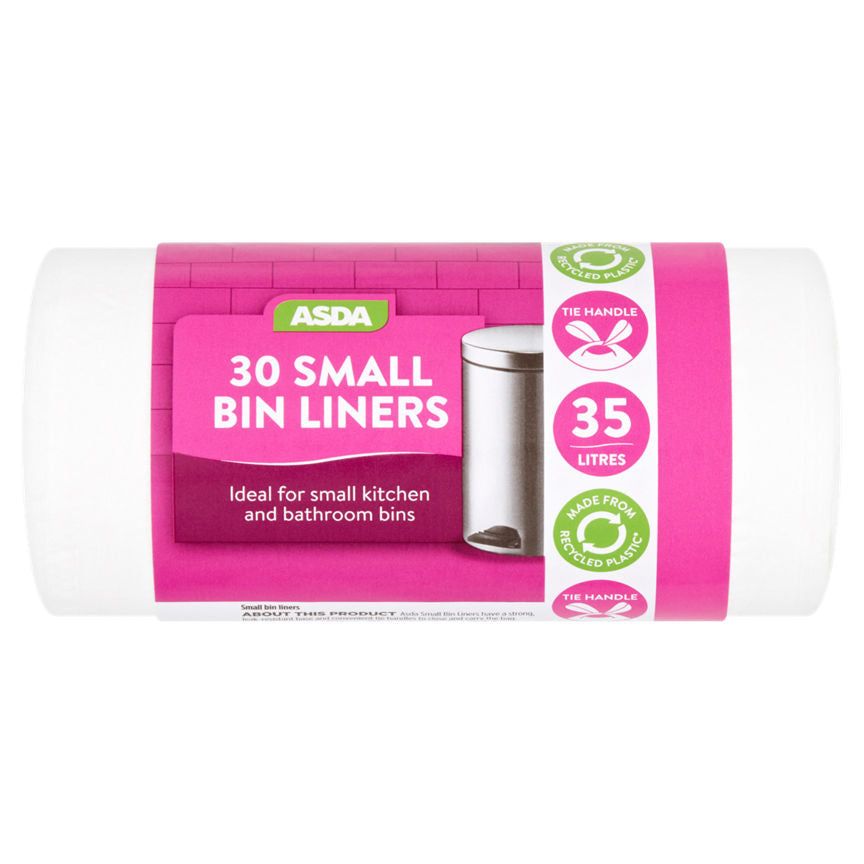 ASDA 30 Small Bin Liners 35 Litres - McGrocer