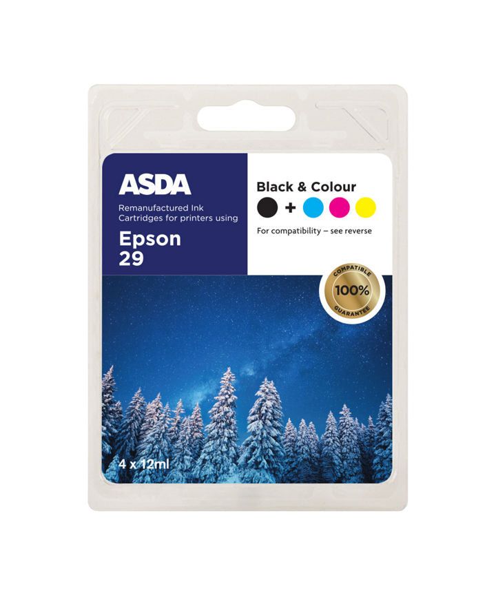 ASDA Epson T2986 - Black and Colour Ink Cartridge - McGrocer