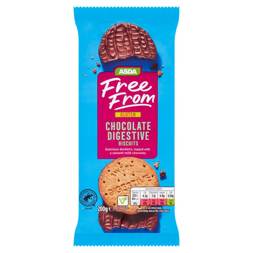 ASDA Free From Chocolate Digestives Biscuits - McGrocer