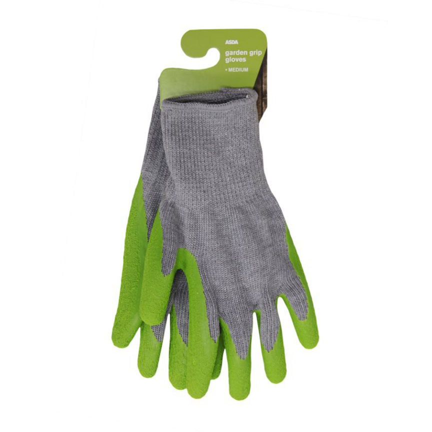 ASDA Garden Grip Gloves Medium Color Green - McGrocer