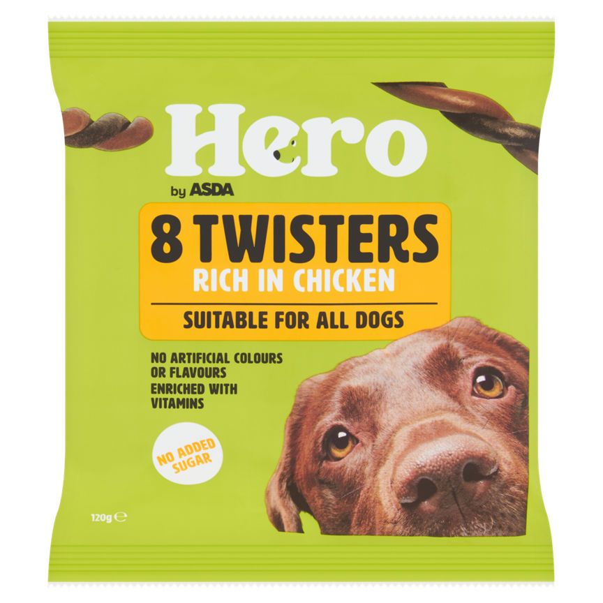 Asda Hero 8 Twisters Rich in Chicken 120g - McGrocer