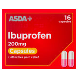 ASDA Ibuprofen 200mg Capsules 16 Pack - McGrocer