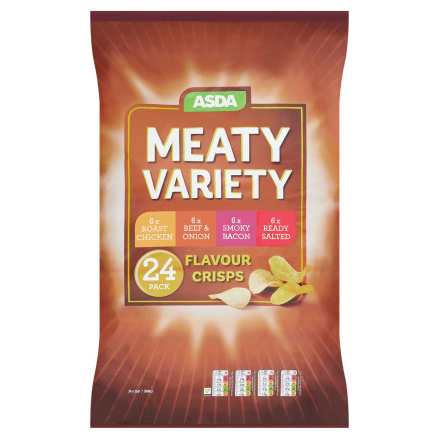 ASDA Meaty Variety Multipack Crisps - McGrocer
