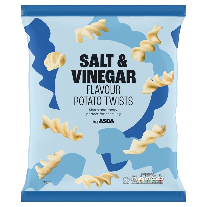 ASDA Salt & Vinegar Flavour Potato Twists 120g - McGrocer