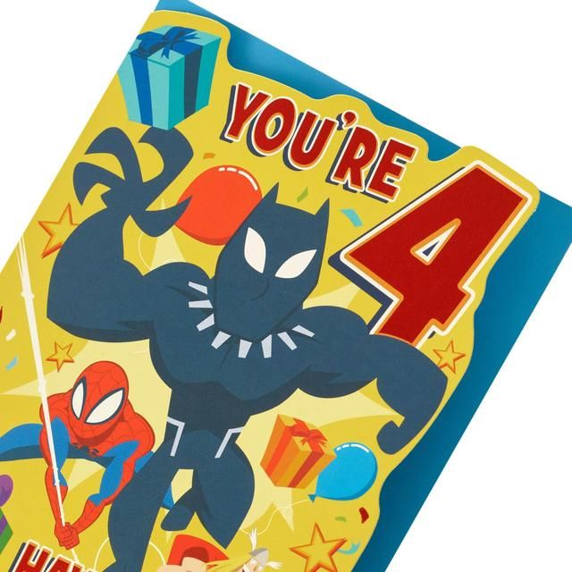 Avengers 4th Birthday Card - McGrocer